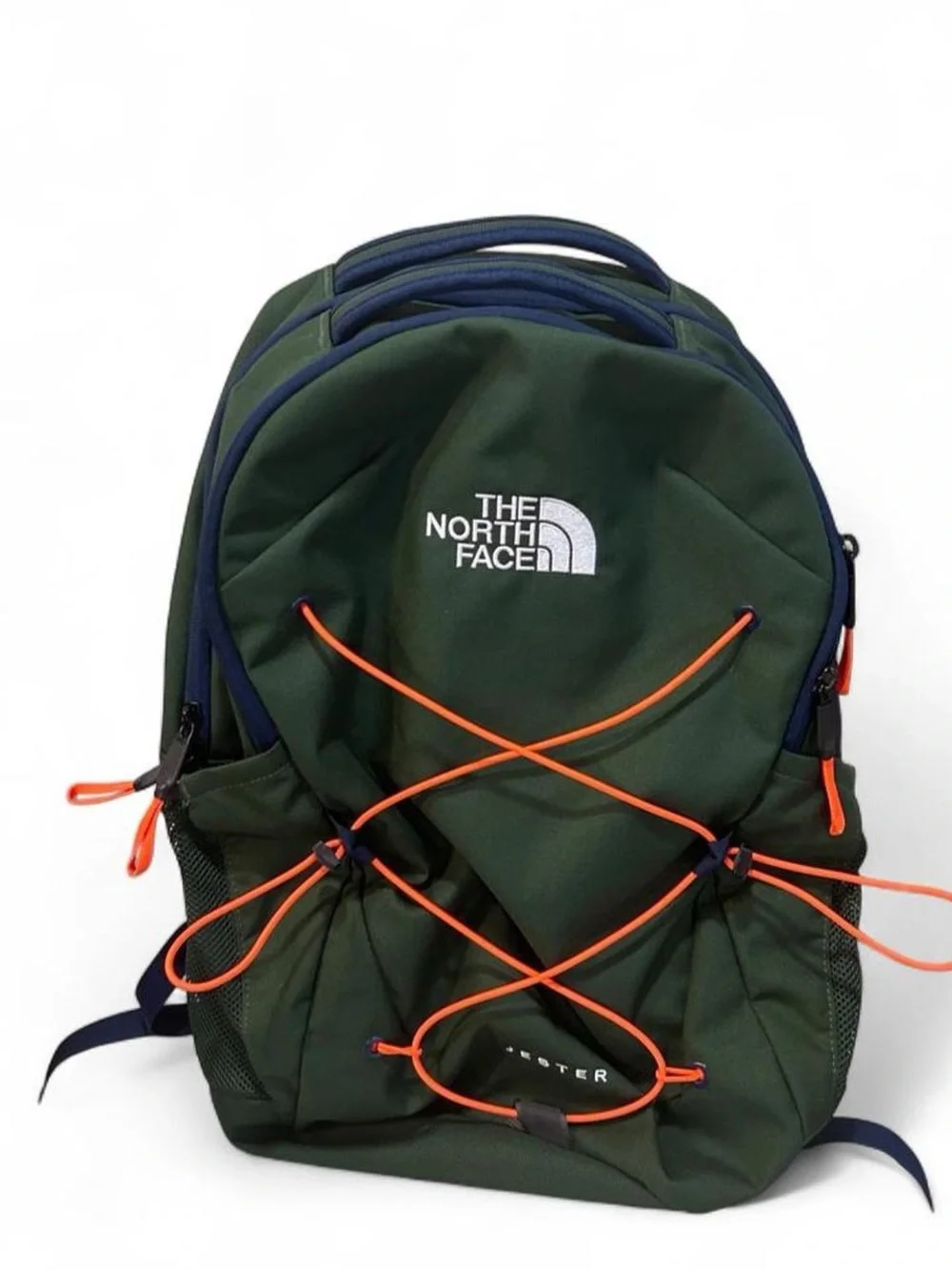 The North Face Green and Navy Jester Backpack